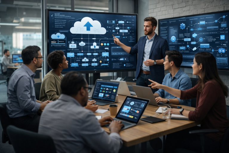Digital platforms connecting applications, users, and services in modern software systems