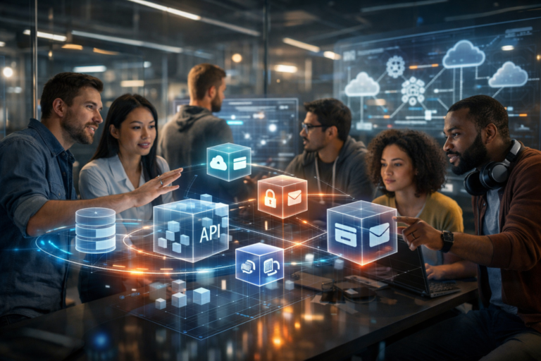 Microservices architecture in software systems with independent services