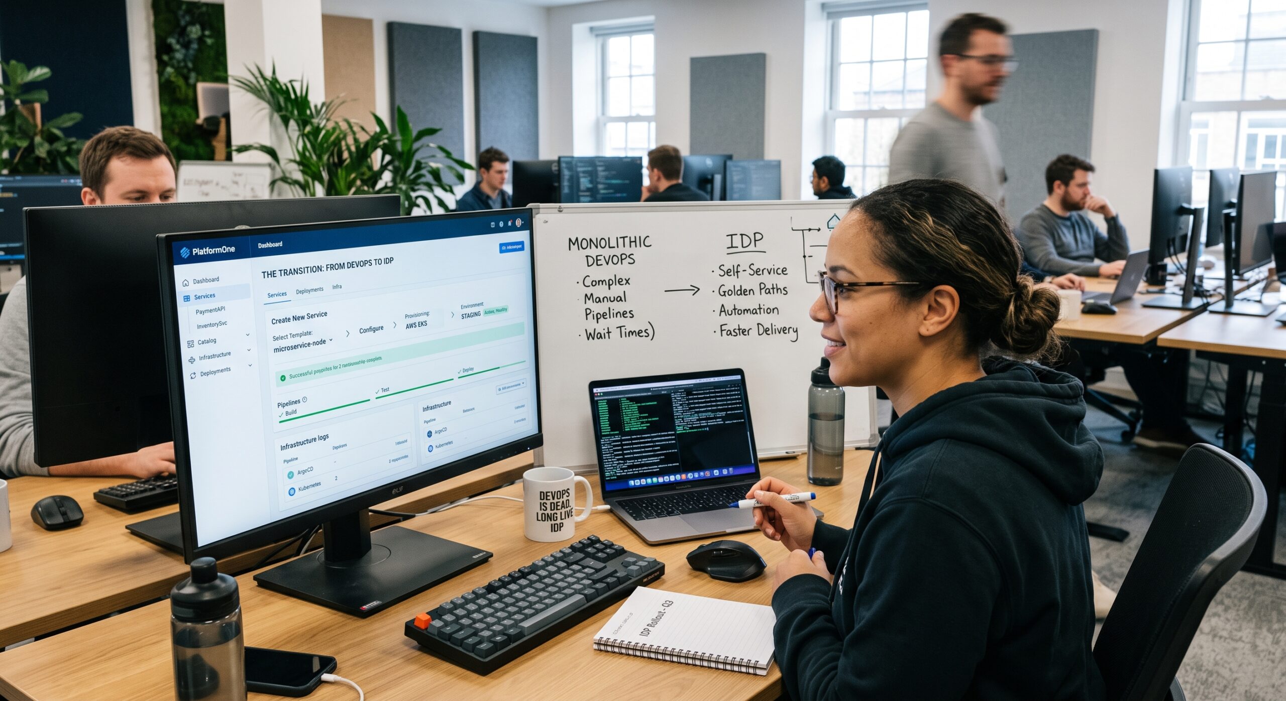 Platform engineer working on DevOps automation, internal developer platforms, and self-service deployment workflows